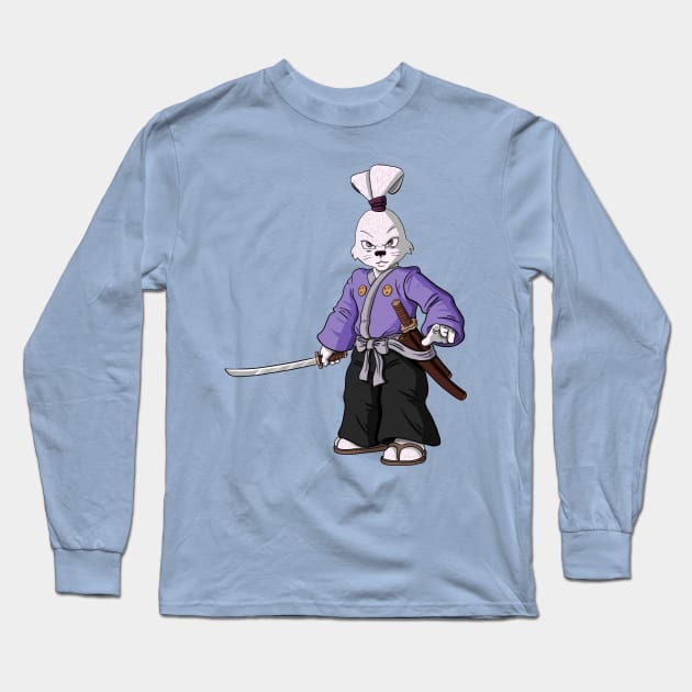 Ninja Rabbit Long Sleeve T-Shirt by tabslabred